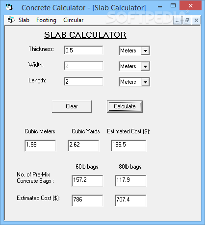 Safi Concrete Calculator Free Download